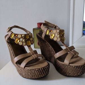 Yellow Box Platform Wedge Sandals